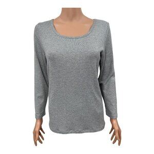 Seventy Venezia Silver Sparkling Knit Long Sleeve Top NWT